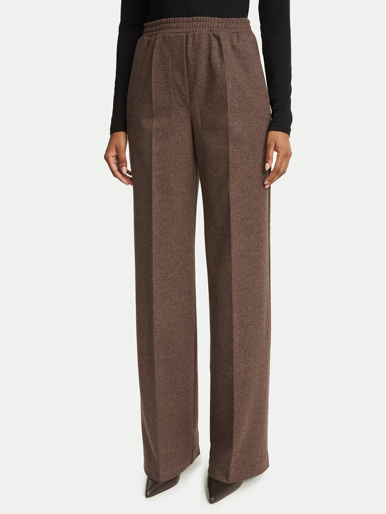 Weekend Max Mara Spodnie materiałowe Editta 2625786012 Brązowy Regular Fit