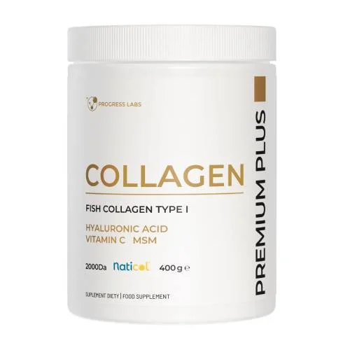 Progress Labs Collagen Naticol Premium Plus Kolagen rybi 10 000 mg, 400 g