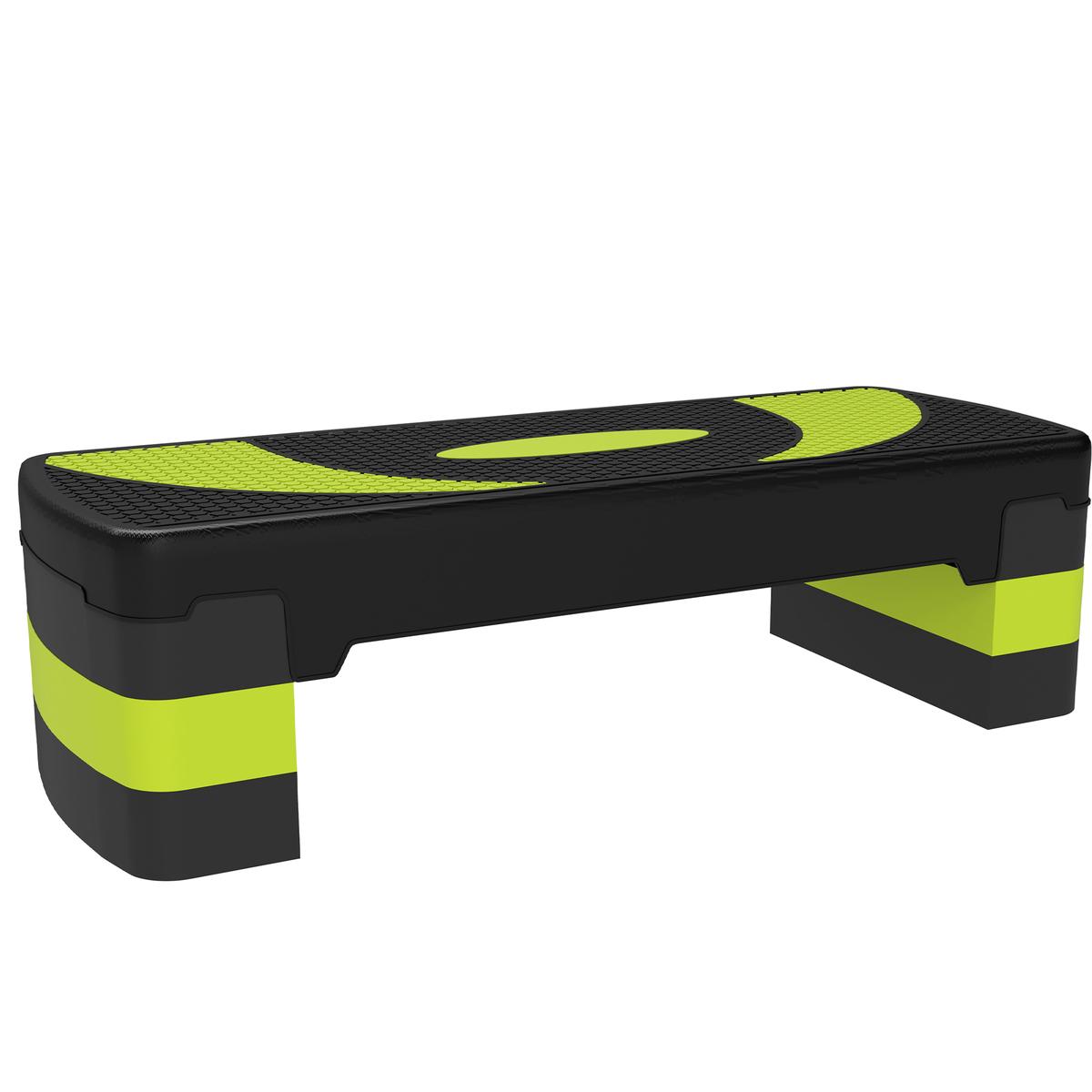 Stepper do aerobiku Homcom 80x31x20cm., czarno-zielony