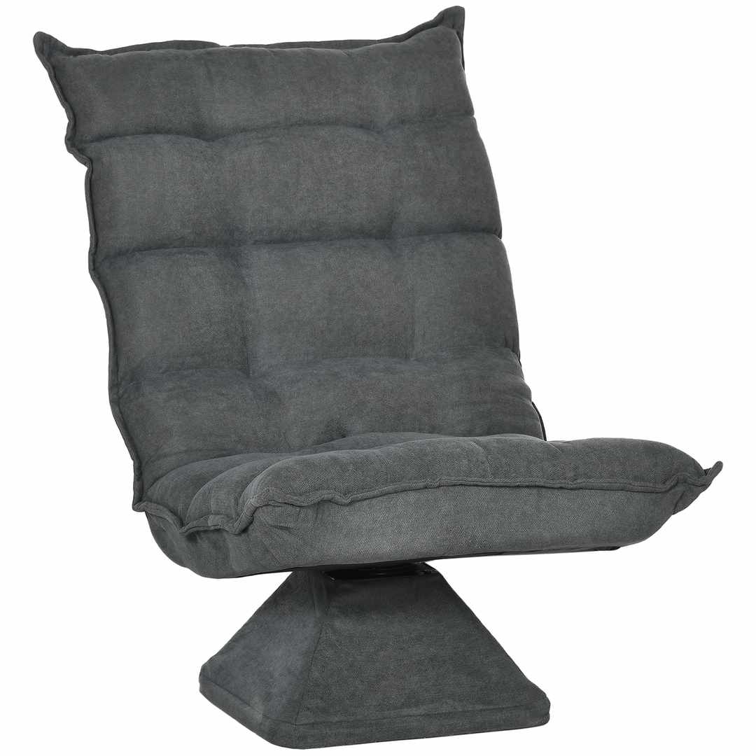 Fotel Homcom 62x70x95cm, ciemnoszary
