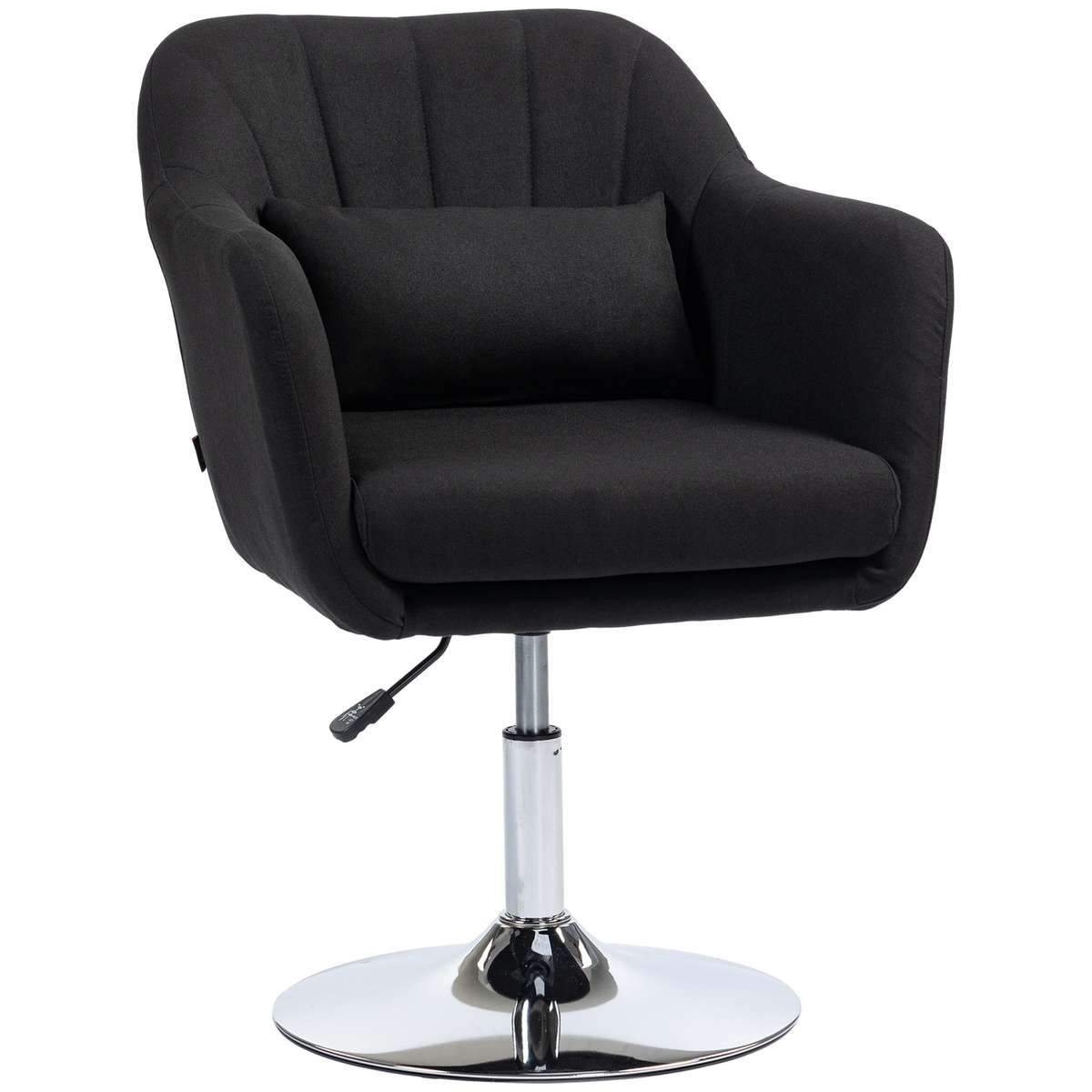 Homcom Krzesło biurowe 60x60x91cm, kolor czarno-srebrny 833-757V01BK