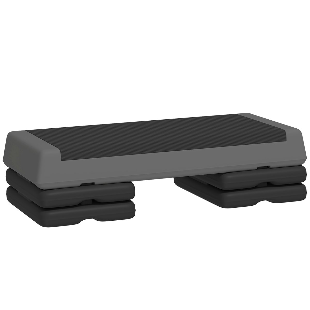 Stepper do aerobiku Sportnow 77x36x20,5cm, czarny/ciemnoszary