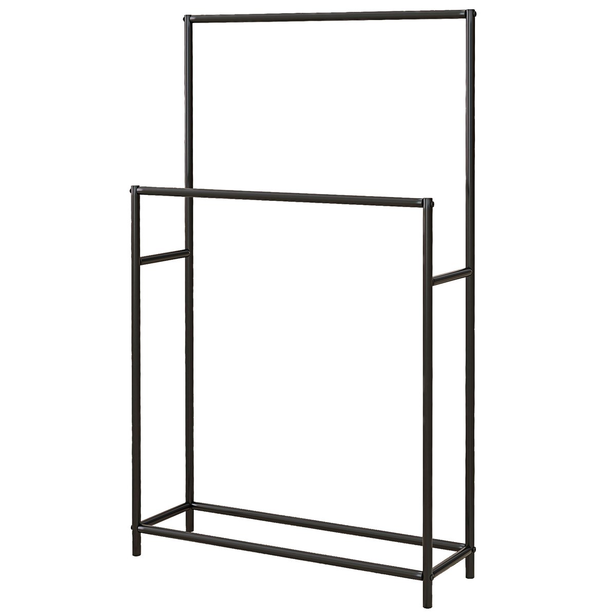 Wolnostojący wieszak na ręczniki Homcom 66x20x110cm, czarny