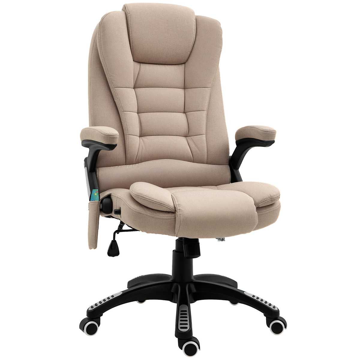 Vinsetto Fotel masujący 68x72x120cm, beżowy/czarny 921-171V90BN