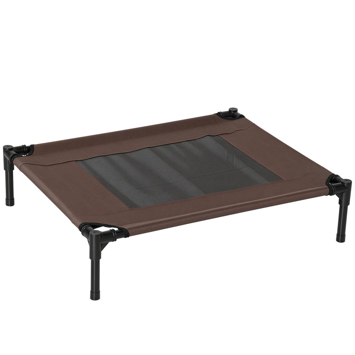 Legowisko dla psa PawHut 76x61x18cm, brązowo-czarne