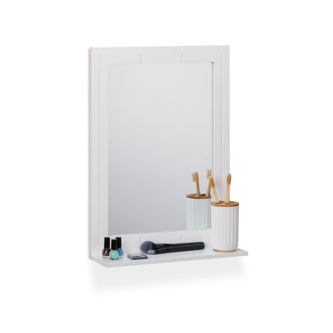 Lustro wiszące 55x40x12cm, białe