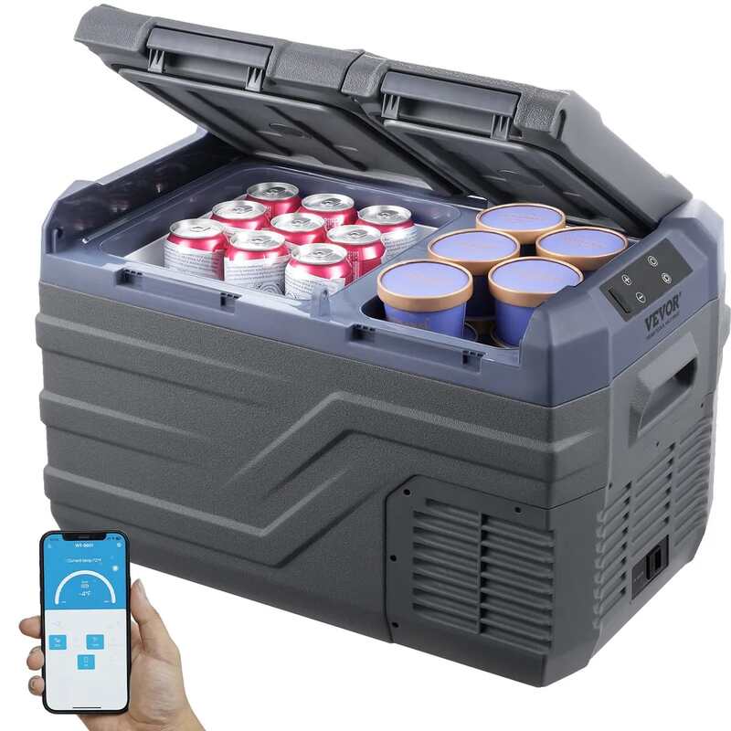 Lodówka samochodowa przenośna, 25 l, kompresor 12/24 V