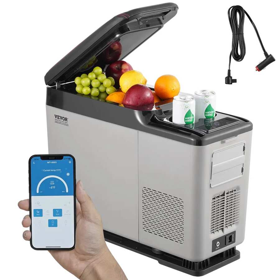 Lodówka samochodowa przenośna 15 l, 12/24 V, pojedyncza strefa