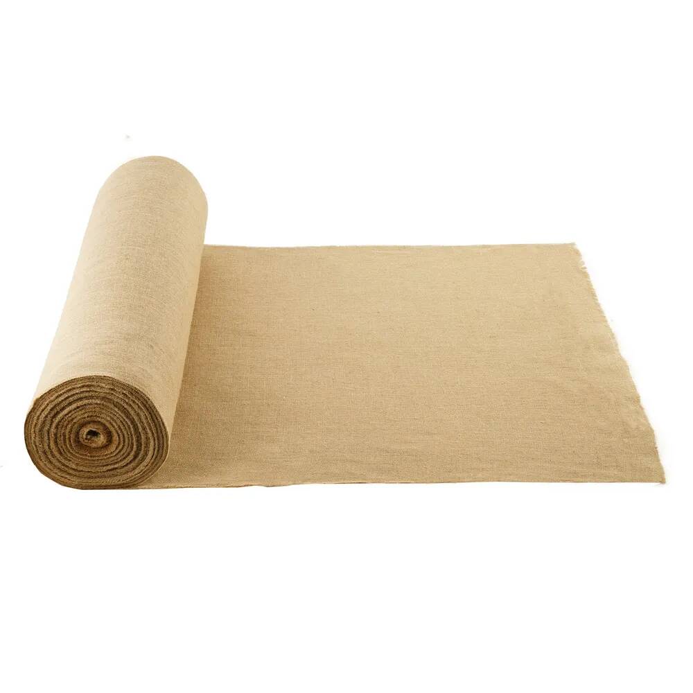 Tkanina jutowa w rolkach 91x45 m i 50x50 cm, materiał dekoracyjny, ogrodniczy