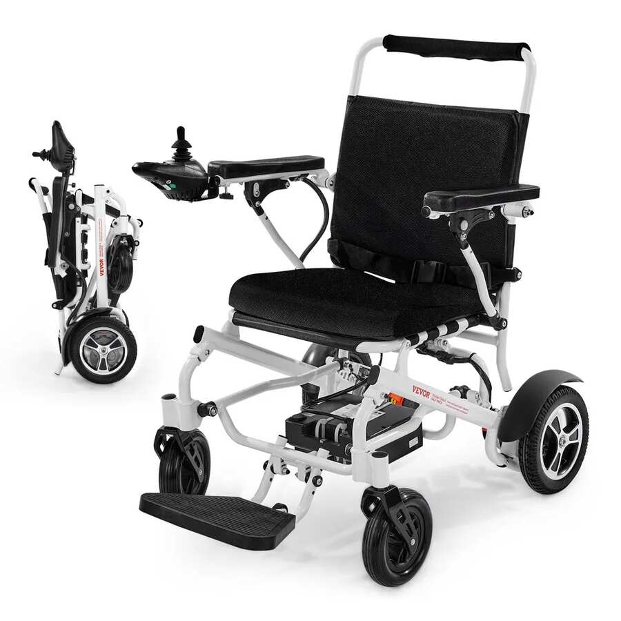 Elektryczny składany wózek inwalidzki dla dorosłych, 136 kg, 21 km, siedzisko 53 cm