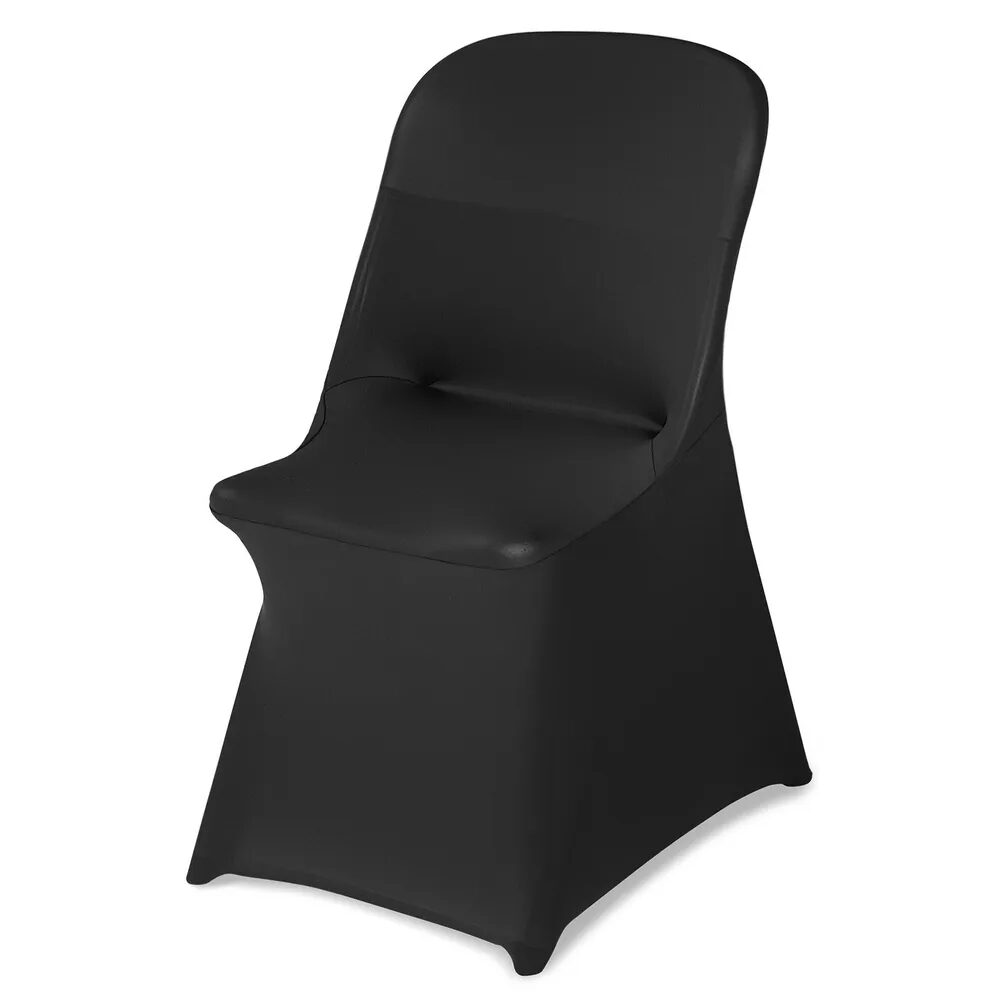 Czarne pokrowce na krzesła elastyczne, 30 szt., poliester, spandex, do 33,86 cala.