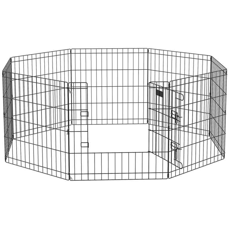 Ogrodzenie dla psa, czarne, 61 × 61 cm