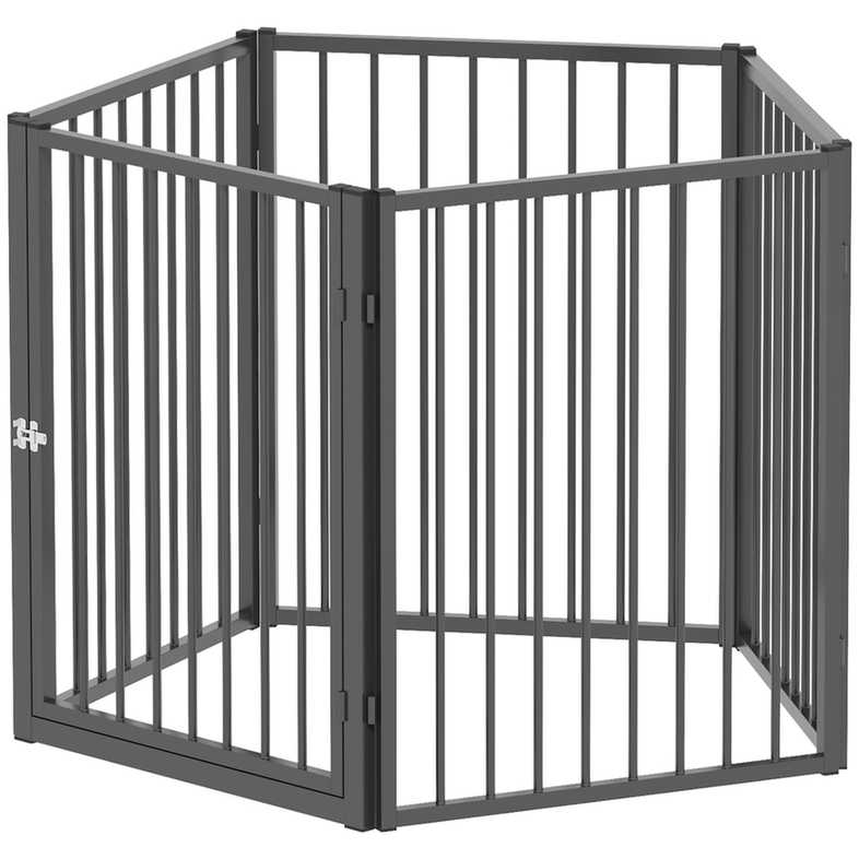 Ogrodzenie dla psa, 5 paneli, 180 × 60 × 76 cm