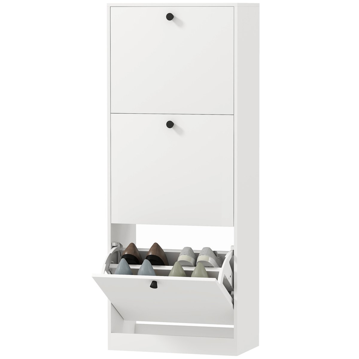 Szafka na buty z 3 szufladami, 47 × 26 × 120 cm
