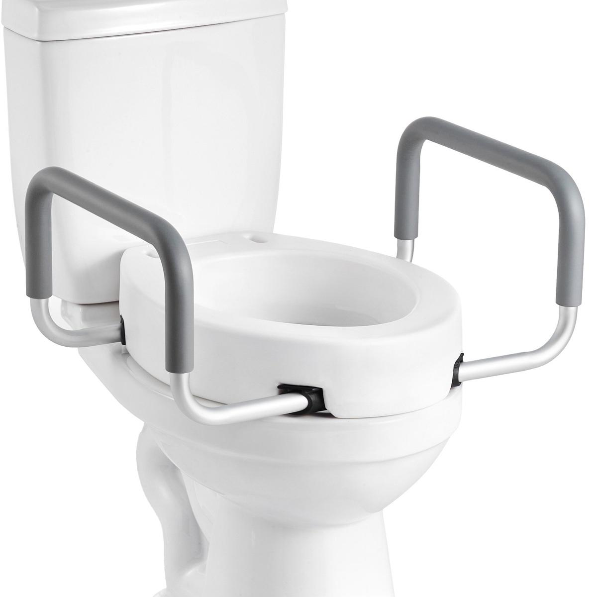 Podwyższona deska sedesowa VEVOR SC7060NA-L-4, z dwoma podłokietnikami, 560 × 499 × 245 mm