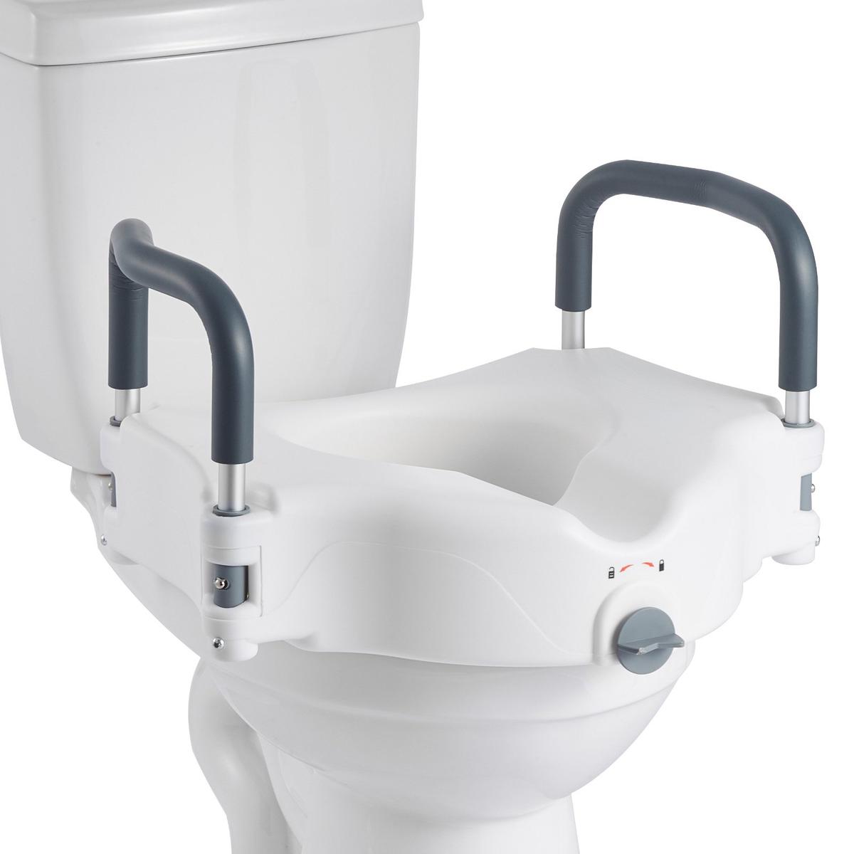 Deska sedesowa VEVOR SC7060B, podniesiona, z podłokietnikami, 535 × 450 × 330 mm