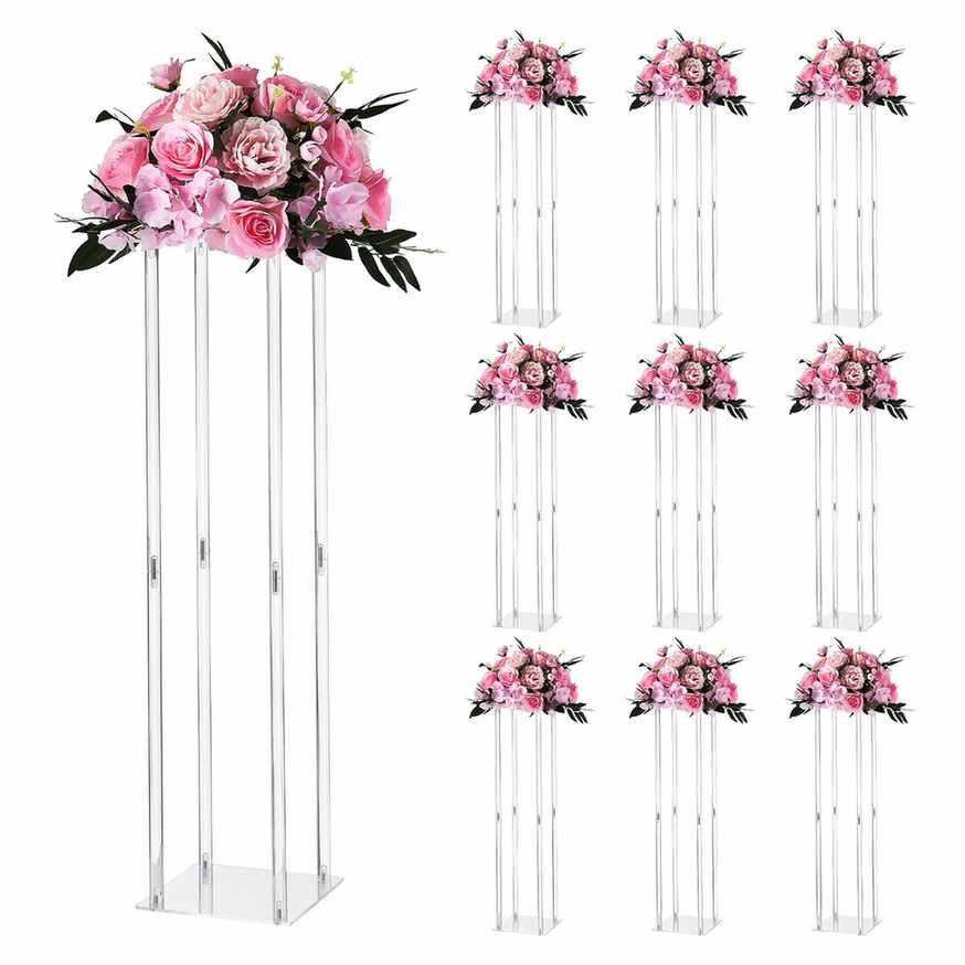 Stojaki na kwiaty cylindryczne VEVOR LJL-8020, 10 szt., 20 × 80 × 20 cm
