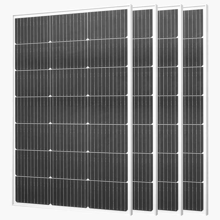 VEVOR Monokrystaliczne panele słoneczne 4 szt. po 100 W, 895 × 580 × 30 mm