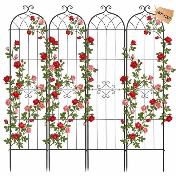 Grill ogrodowy VEVOR EKHPJ220-4, 4 szt., czarny, 52,5 × 220 cm