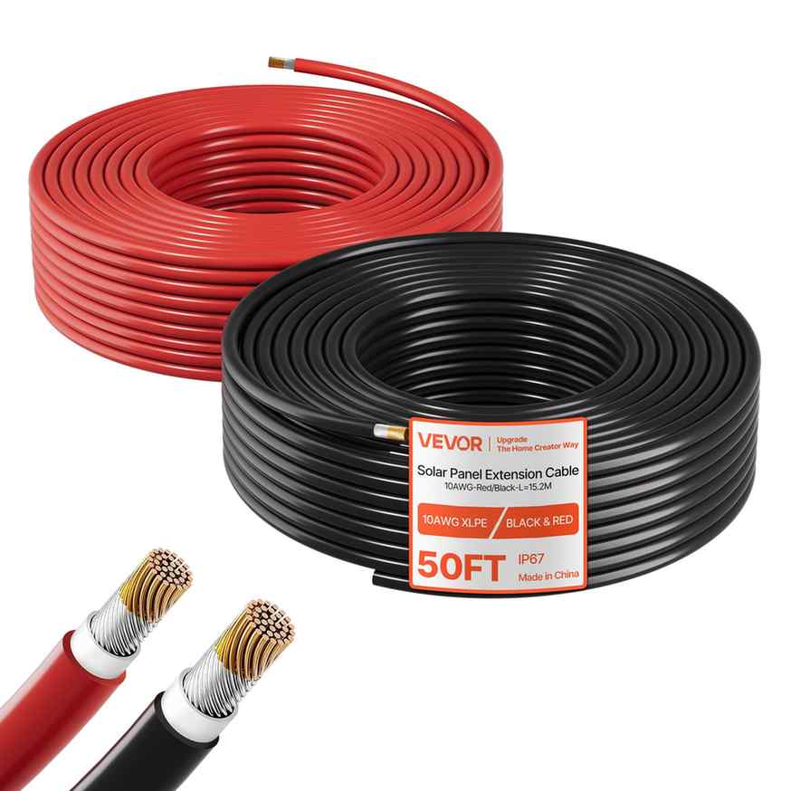 VEVOR Przewód przedłużający do paneli słonecznych 10 AWG (6 mm²)