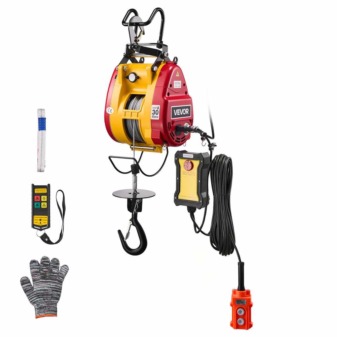 VEVOR Wciągnik elektryczny 300KG-HXA2, 2 w 1, 330 × 200 × 240 mm