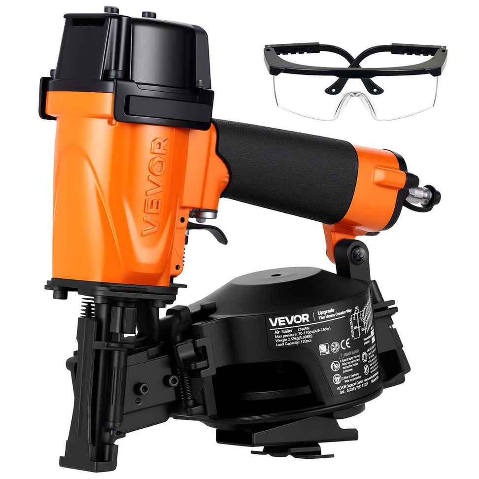VEVOR Gwoździarka pneumatyczna do dachów CN45N, 275 × 185 × 115 mm