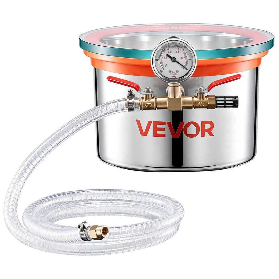 VEVOR Komora próżniowa T-1,5, 5,7 l, Ø30 × 24 cm