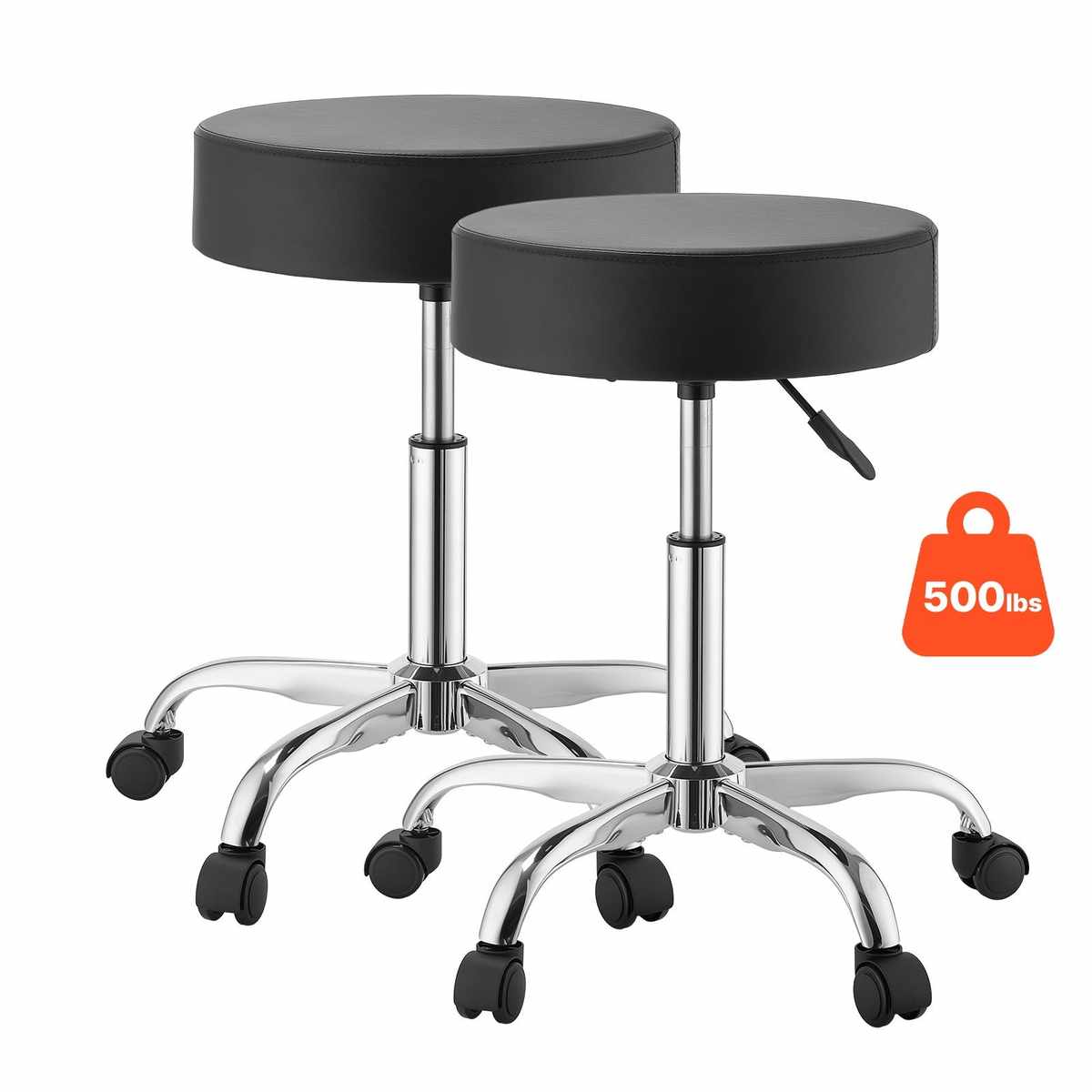 VEVOR Komplet kół z siedziskami MST001-2PC, 2 szt., kolor czarny, 50 × 45 × 31 cm