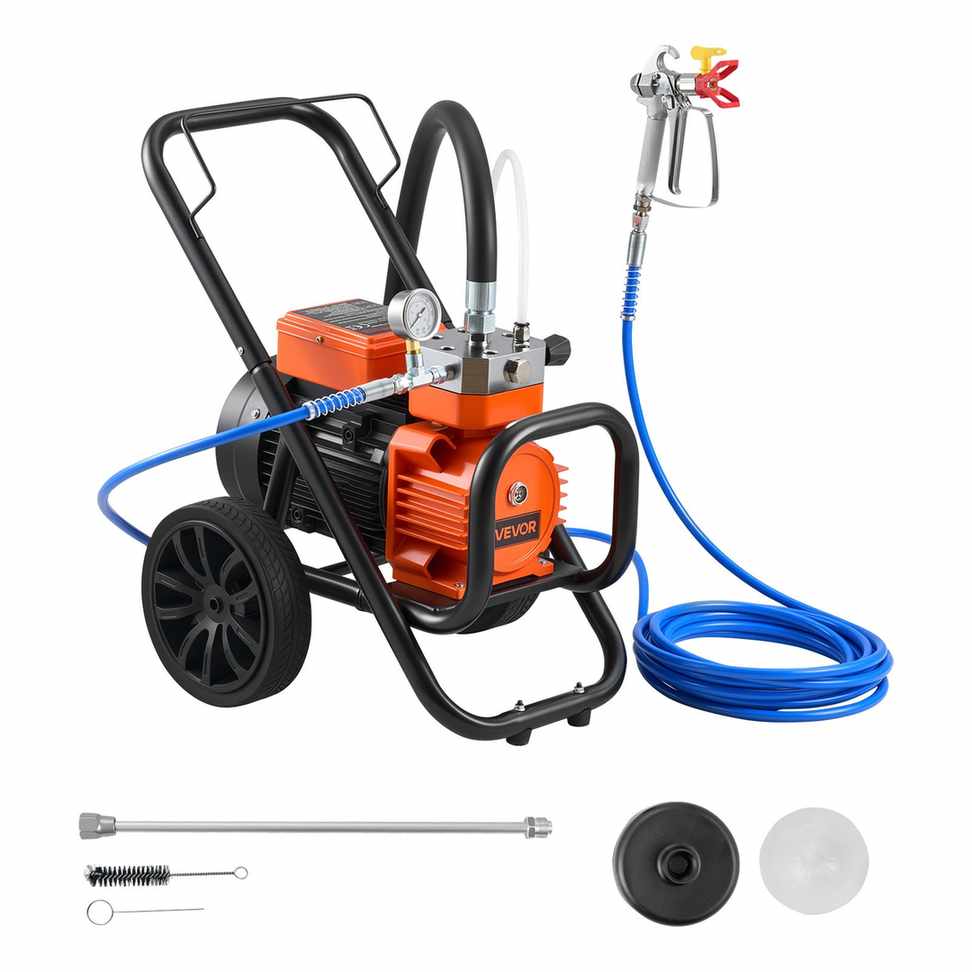 VEVOR Bezpowietrzny pistolet do malowania 1690, 2000 W, 3300 psi, 57 × 43,5 × 64 cm