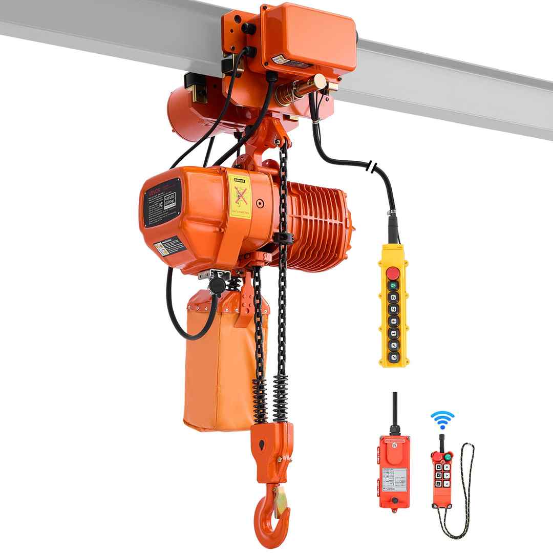 VEVOR Wciągnik łańcuchowy elektryczny HHBB-2T, 2000 kg, 520 × 600 × 740 mm