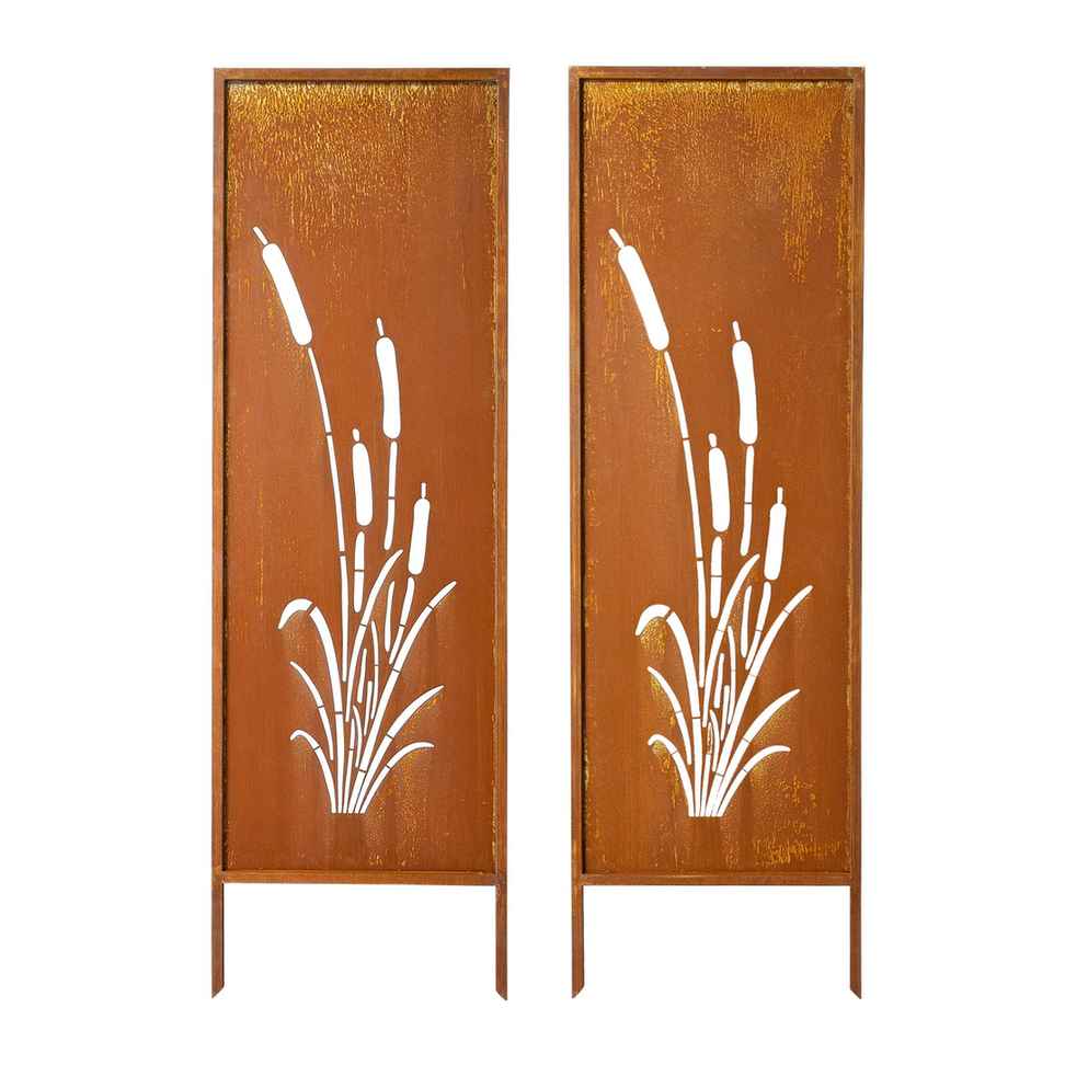 VEVOR Parawan prywatności HA-SS-15, 1 panel i 1 panel boczny, brązowy, 50 × 160 cm