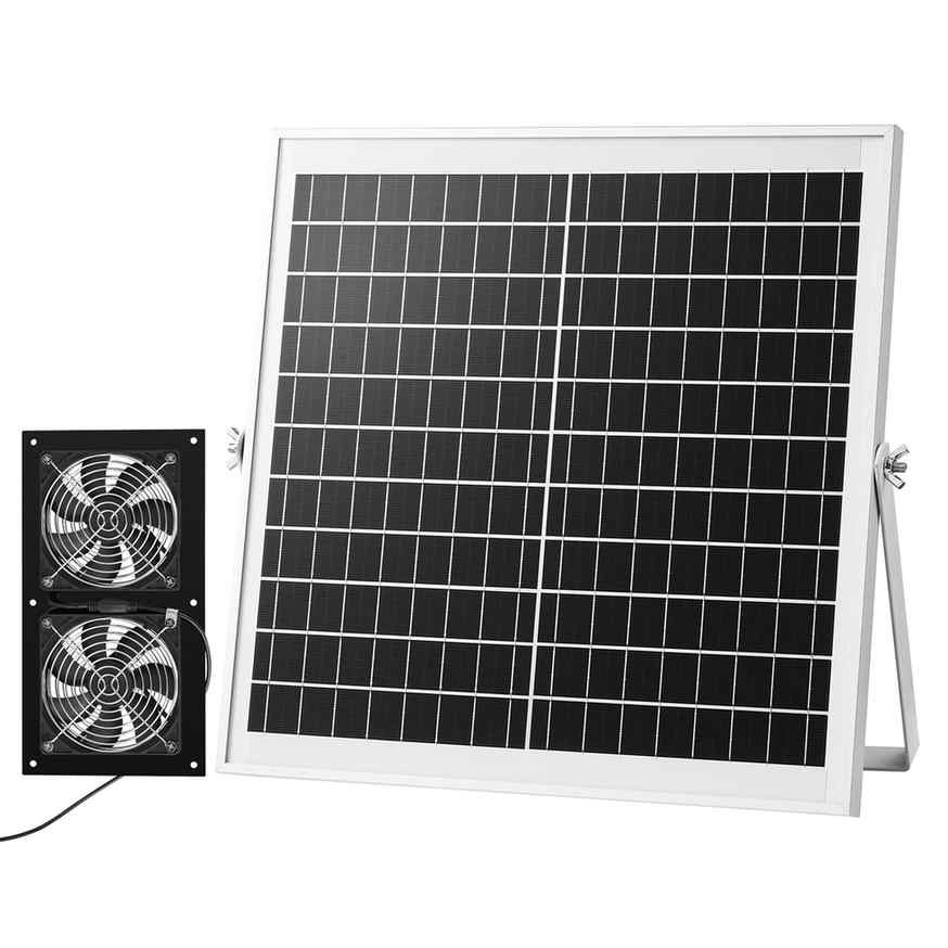 VEVOR Wentylator 15W-XC12025X12Z, 2 wentylatory, 390 × 95 × 370 mm