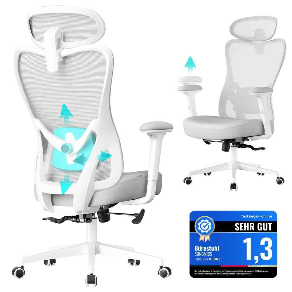 SONGMICS Ergonomiczny fotel biurowy OBN066BH01