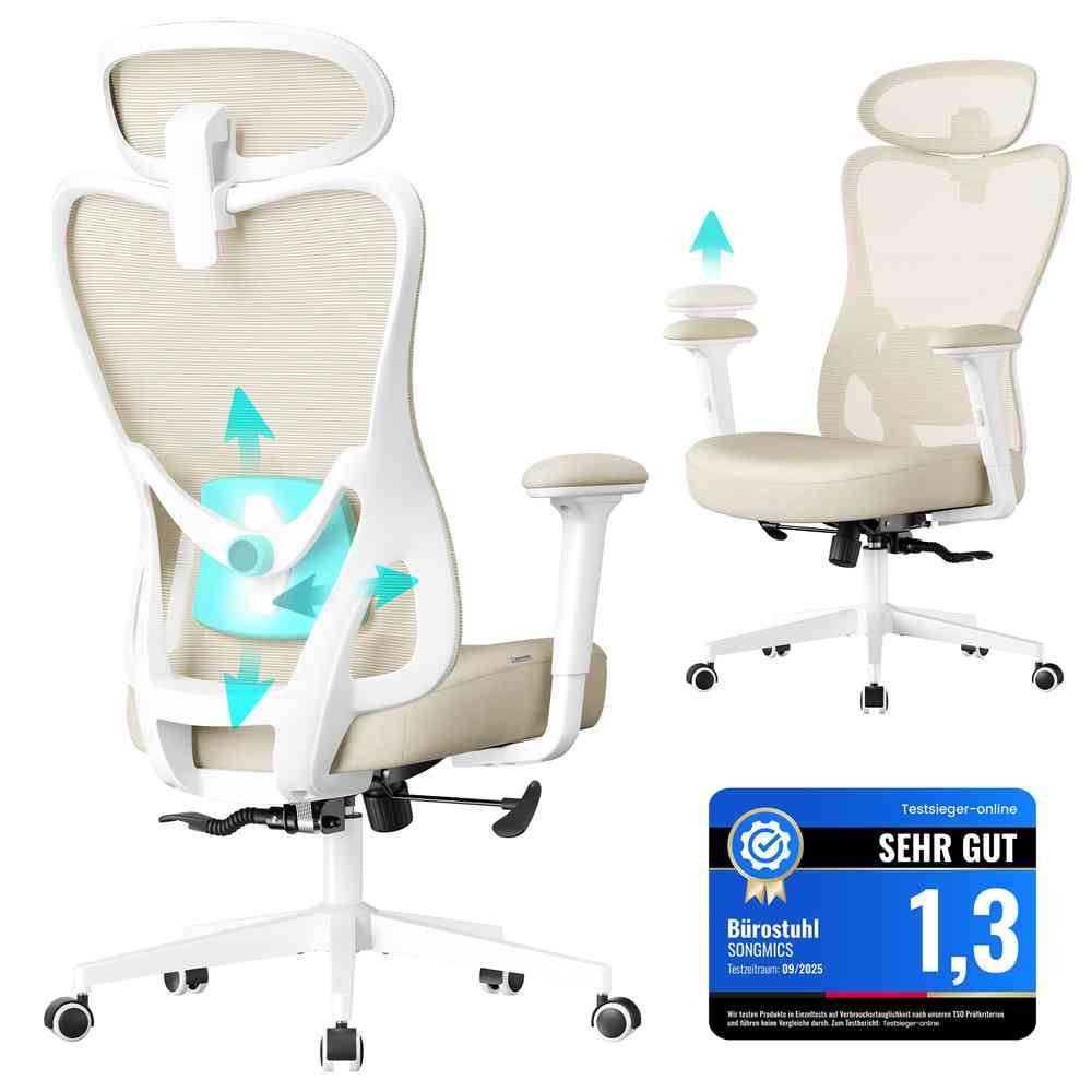 SONGMICS Ergonomiczny fotel biurowy OBN066BH01