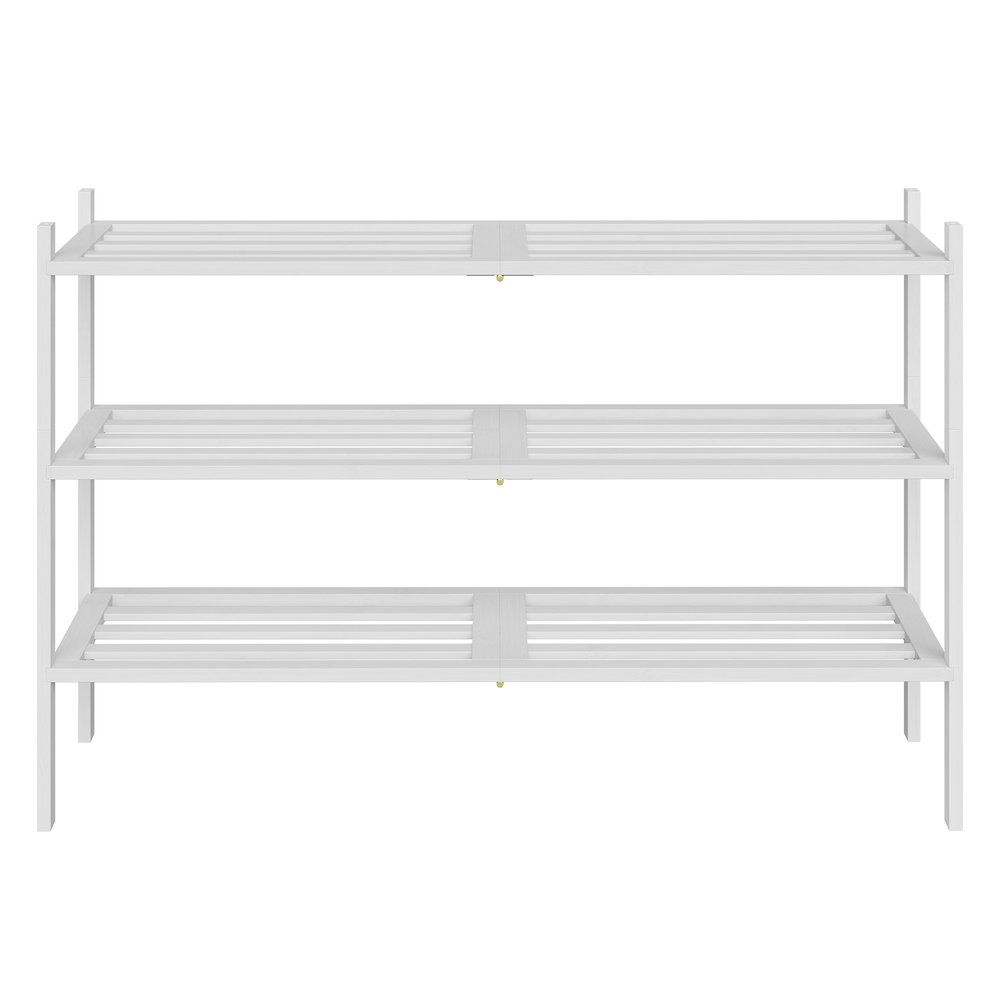 Stojak na buty SONGMICS, 3 poziomy, biały, 51,5 × 25 × 70 cm