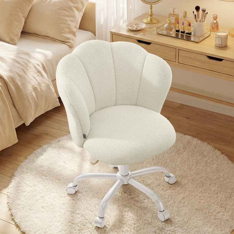 SONGMICS Fotel biurowy 64 × 79–89 × 64 cm
