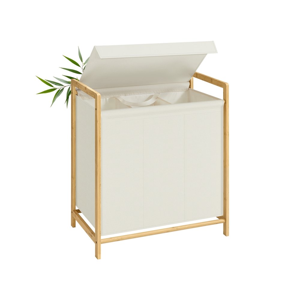 Kosz na pranie SONGMICS RLH103, 2 przegrody, 65 × 40 × 78 cm