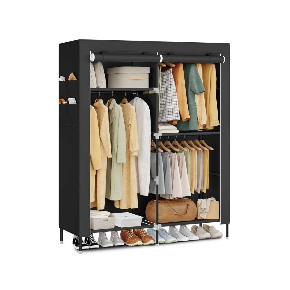 Szafa materiałowa SONGMICS RYG010, 3 przegrody wiszące, 127 × 180 × 45 cm