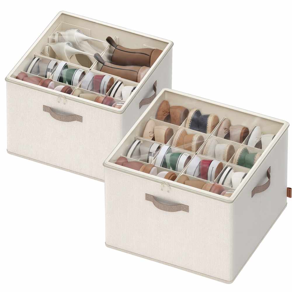 Organizer na buty SONGMICS, do 16 par, piaskowy
