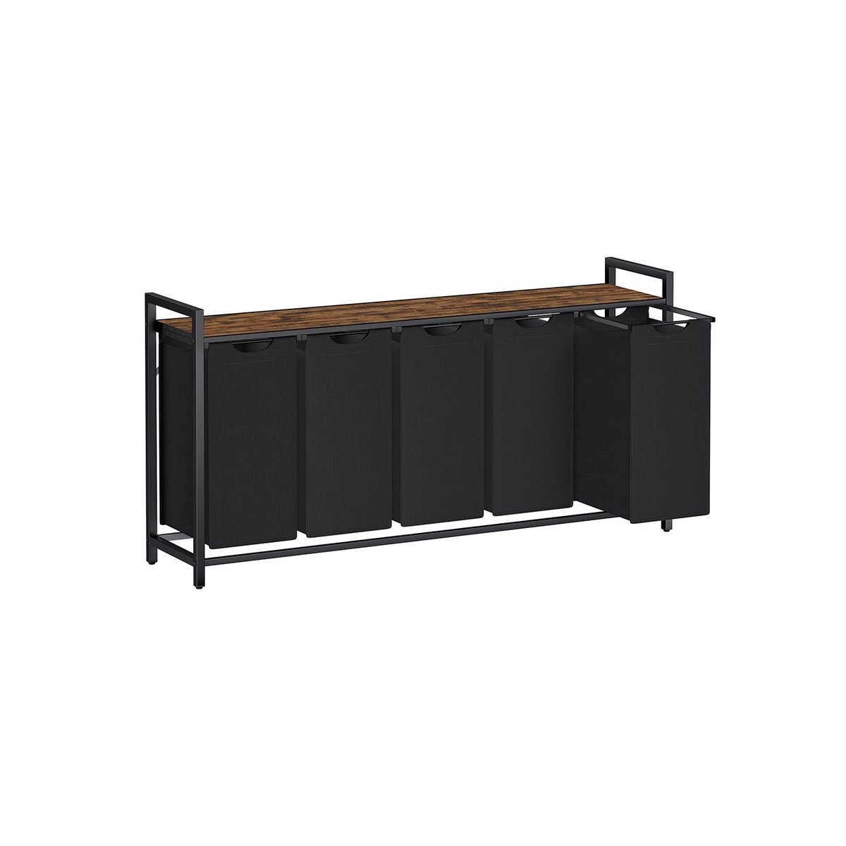 Kosz na pranie VASAGLE, 2 worki, 2 × 46 l, 143,5 × 72 × 33 cm