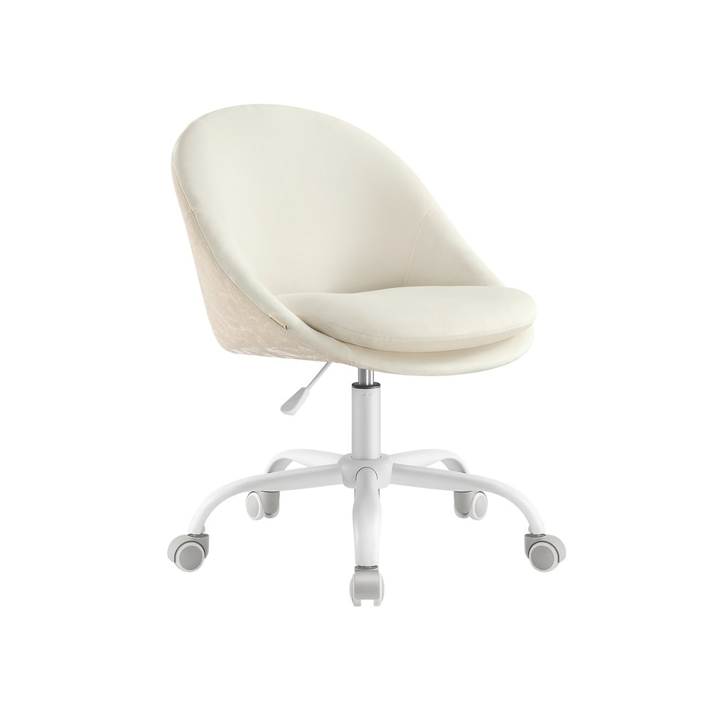SONGMICS Fotel biurowy OBG020G01, regulowana wysokość, 60 × 60 × 80–90 cm