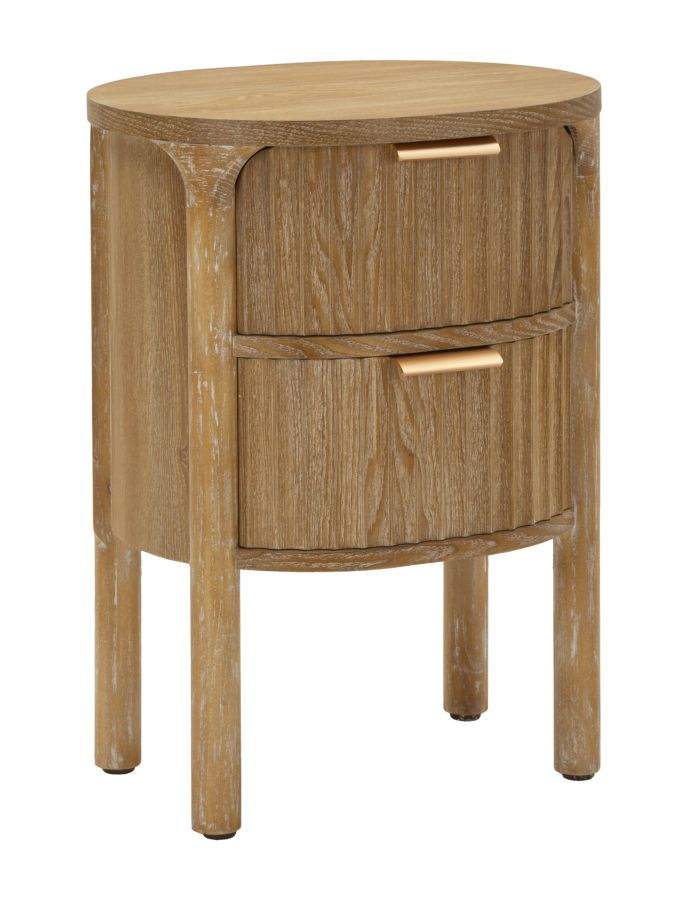 Stolik nocny Göteborg, 2 szuflady, 38 × 52 × 34,5 cm