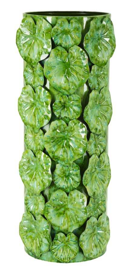 Wazon Mauro Ferretti Drop, zielony, 18 × 46 × 17,5 cm