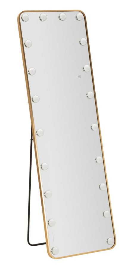 Lustro stojące LED Hollywood, prostokątne, 50 × 160 × 5 cm