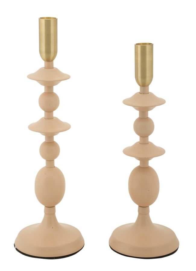 Zestaw świeczników Gemini, 2 szt., 10 × 29–33 × 10 cm