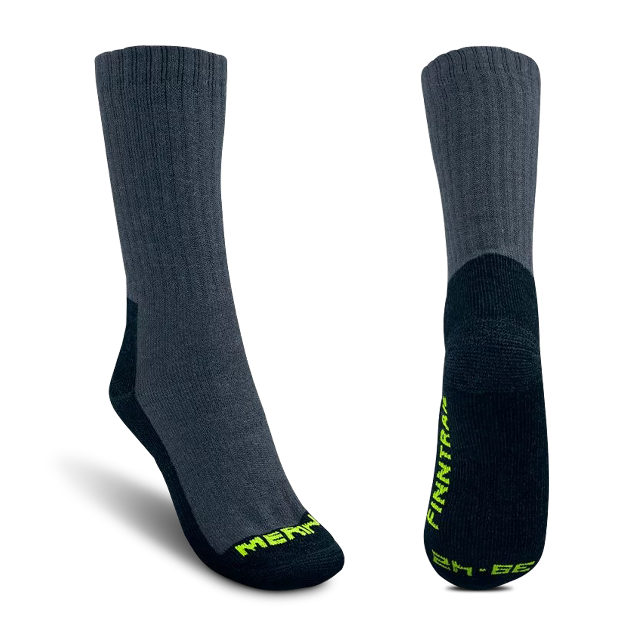 Skarpety z Wełny Merino Finntrail Extreme Ciemnoszary43-45