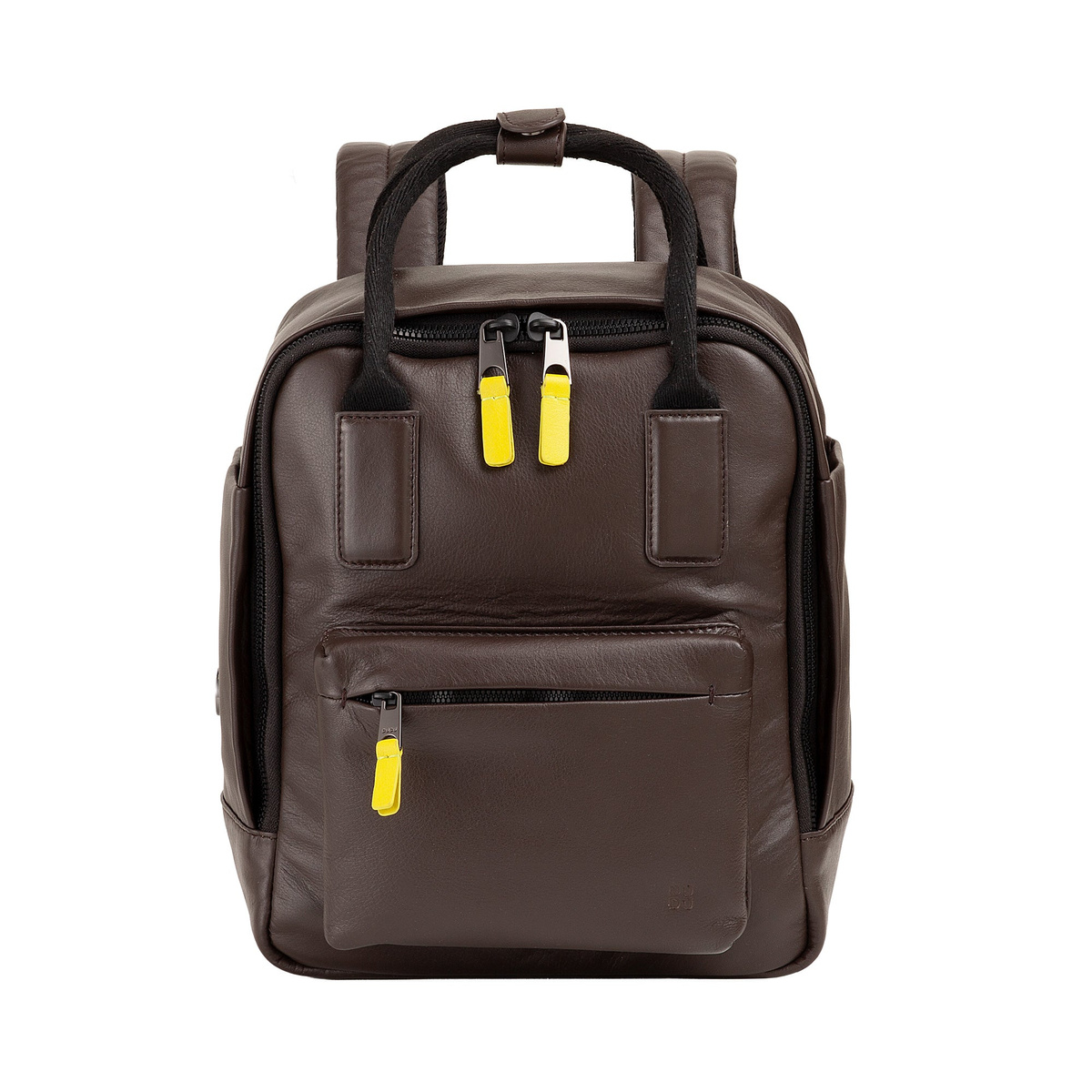 DUDU Tipper – skórzany plecak miejski unisex 6,5 l – kawowy
