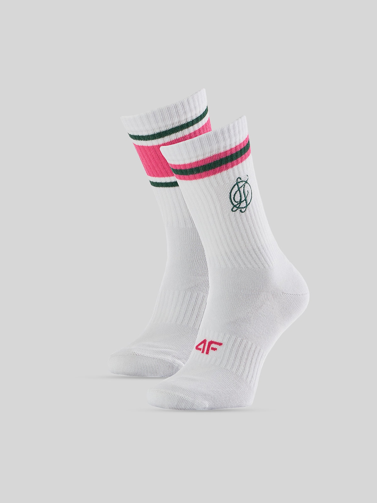 4F Skarpetki długie (2-pack) damskie - białe 39-42