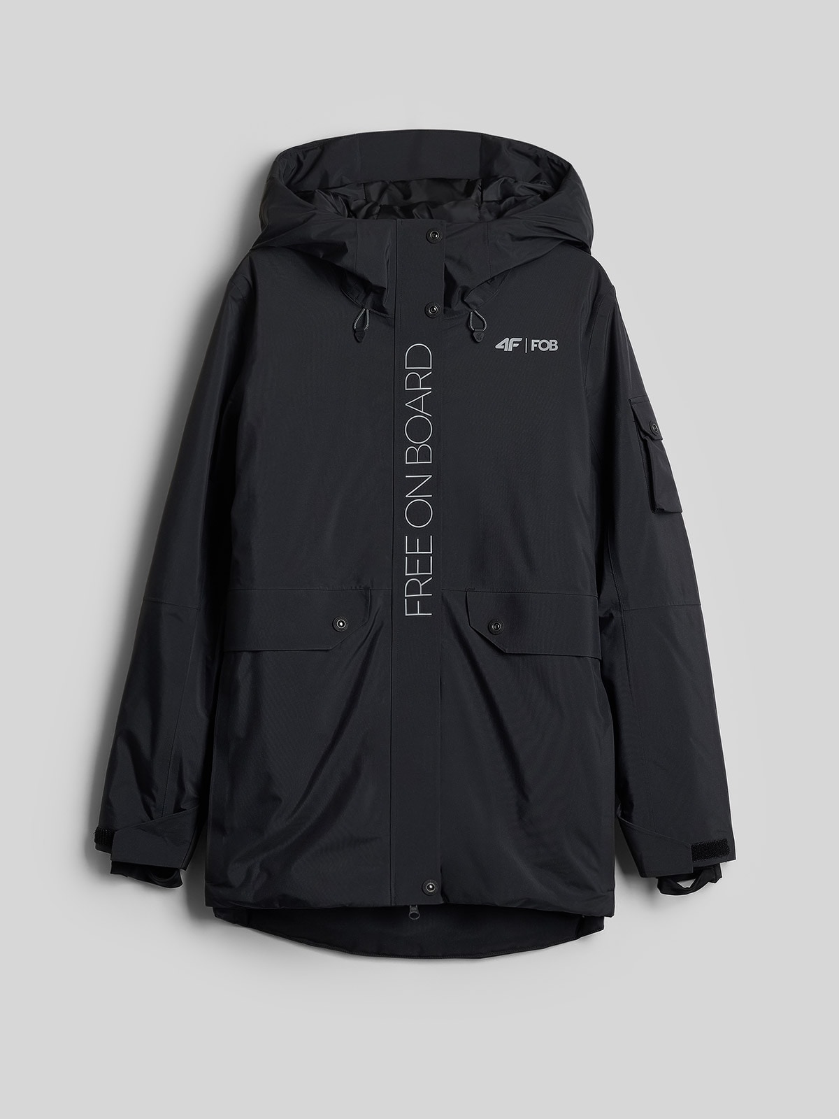 4F Kurtka snowboardowa membrana 15000 damska - czarna XXL