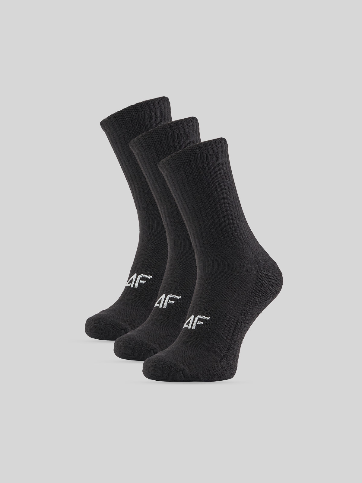 4F Skarpetki długie (3-pack) damskie - czarne 39-42